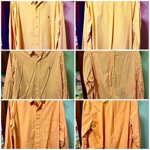 Polo Ralph Lauren, Izod. 2 Ralph Lauren button downs and 1 Izod button down.
